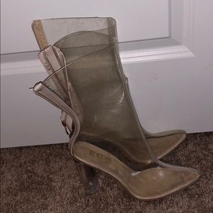 Clear booties